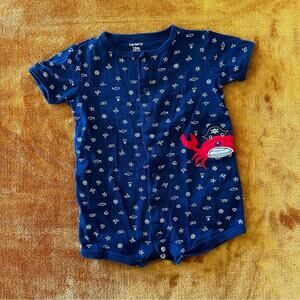 Carter’s Boys 12 Months Nautical Crab Fourth of July Romper